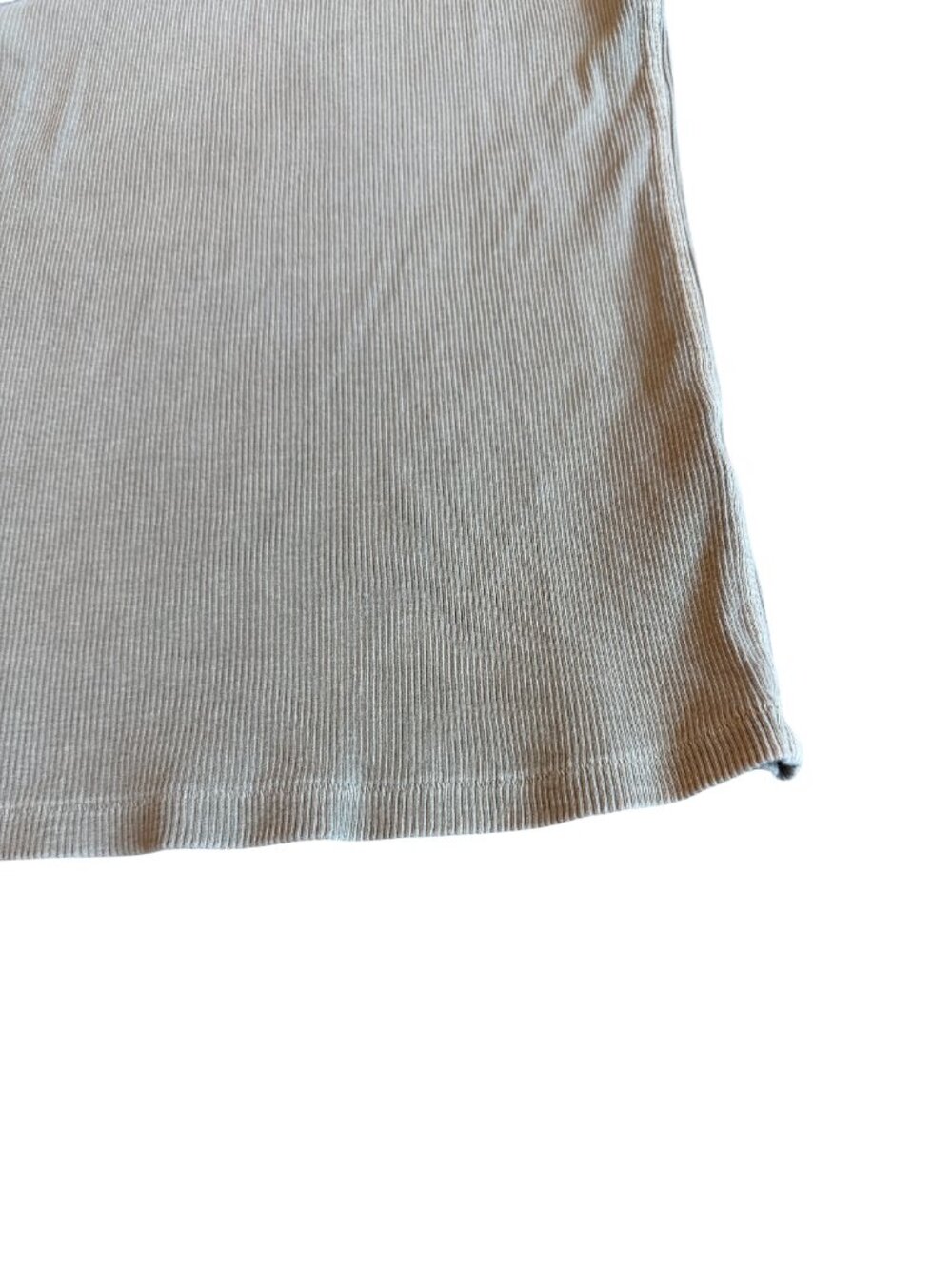 AMO Beige Ribbed Tank Top - Picture 4 of 14